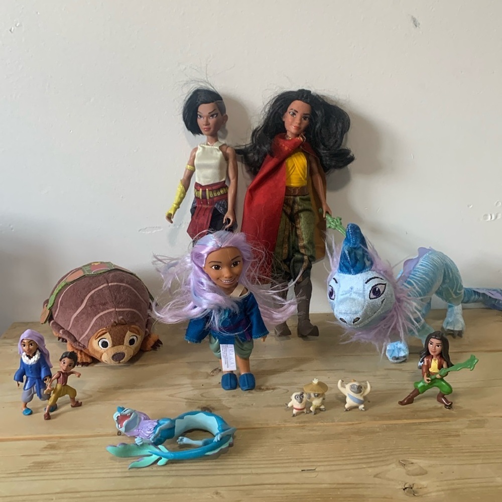 Disney Raya And The Last Dragon Lot Of Toys, Dolls And Accessories